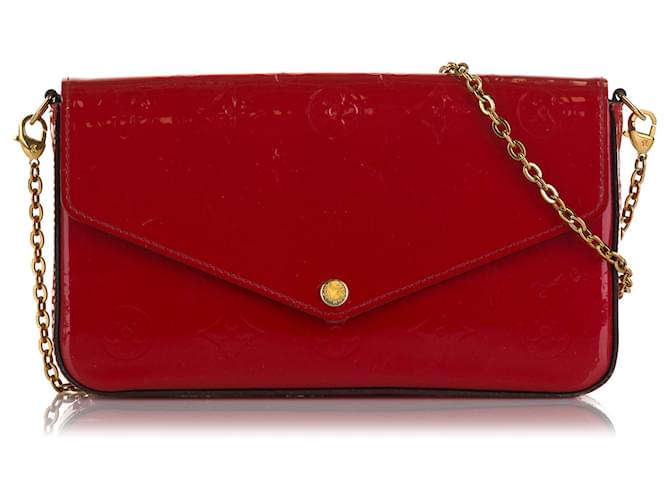 Louis Vuitton Felicie Monogram Vernis Patent Leather Chain Shoulder Bag on  SALE