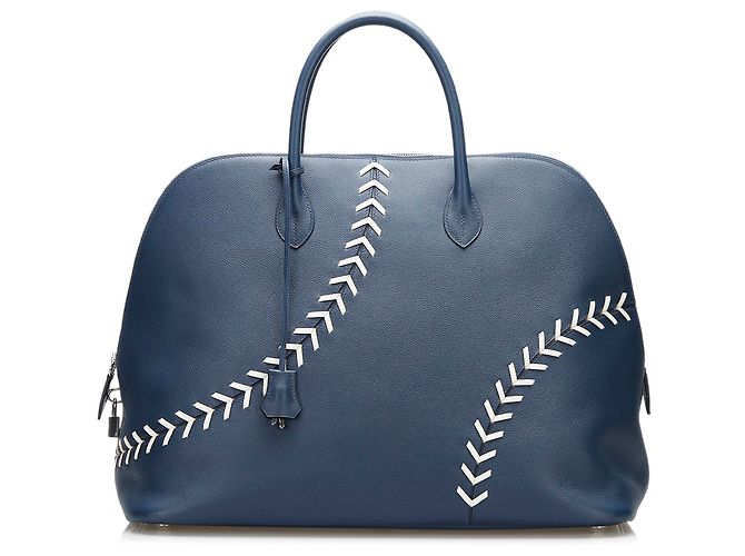 Hermès Bolsa Hermes Blue Baseball Bolide Azul