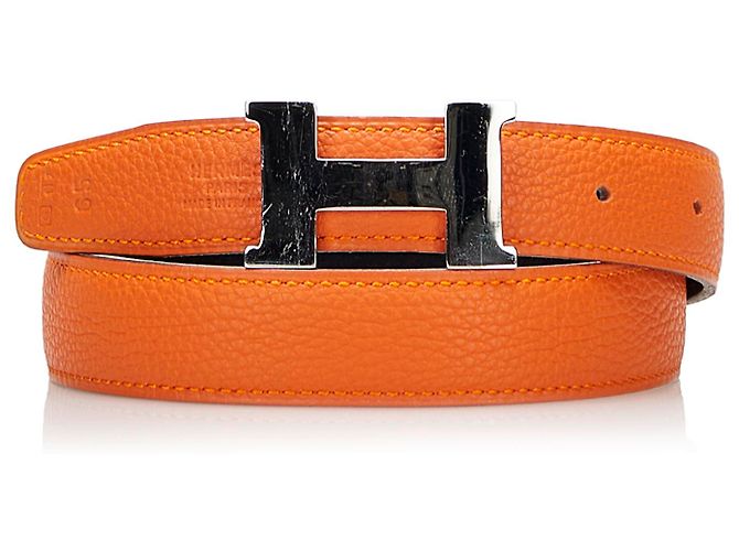 Hermès Hermes Orange Constance Ledergürtel