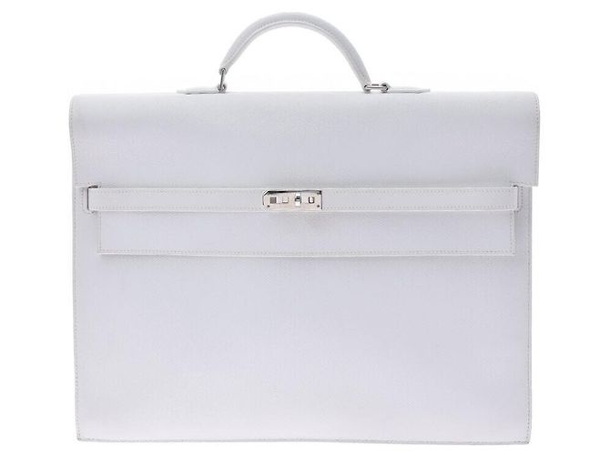 Hermès Kelly Dépêches Blanc
