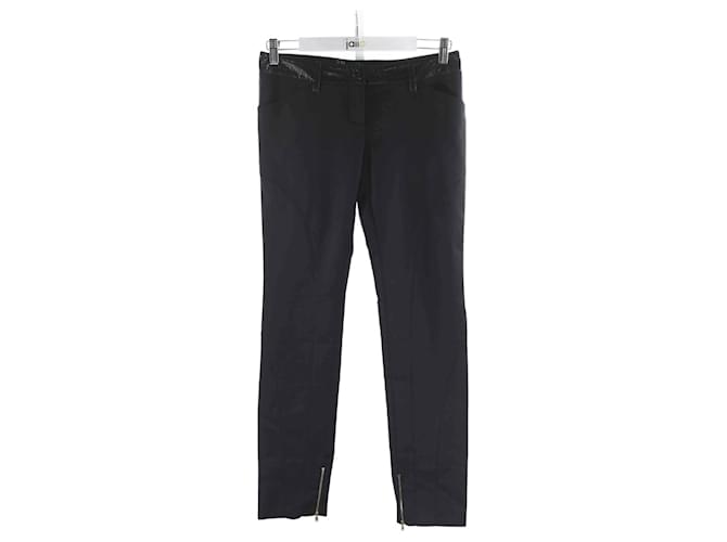 Pantalones Dolce & Gabbana 36 Negro Lana  ref.799005