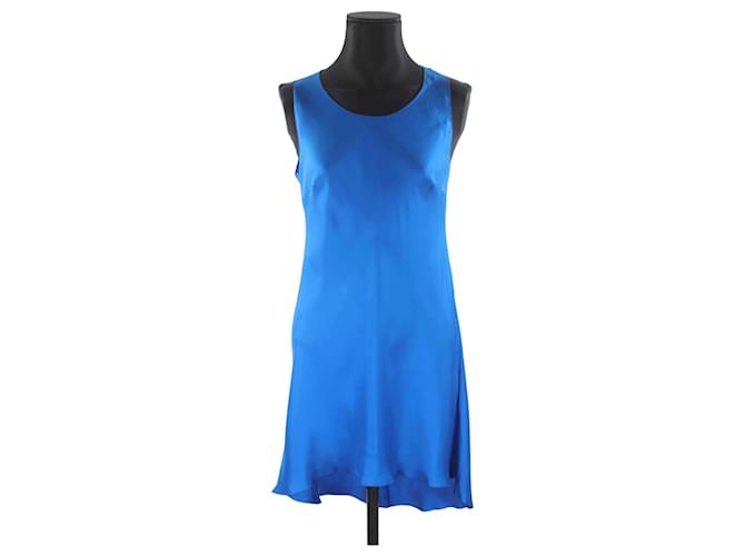 Chloé Vestido de chloe 36 Azul Seda  ref.799025
