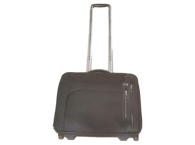 Tumi Leather Briefcase Black