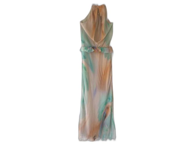 Vestido de seda Patrizia Pepe Multicolor