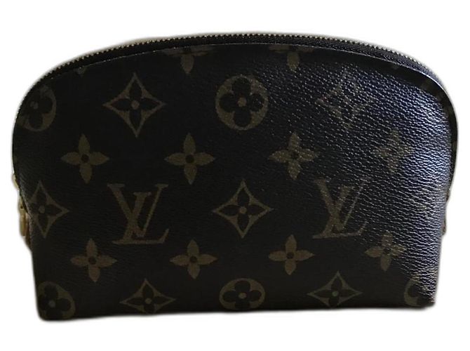 Louis Vuitton Kleines Etui Hellbraun Stoff