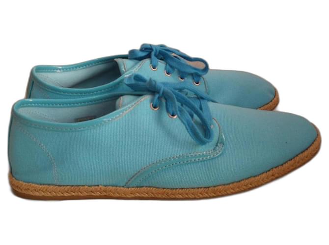 Polo Ralph Lauren Sneakers Light blue Cloth  ref.799445