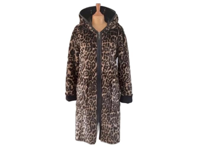 Blonde No.8 Coats, Outerwear Black Beige Polyester  ref.799455