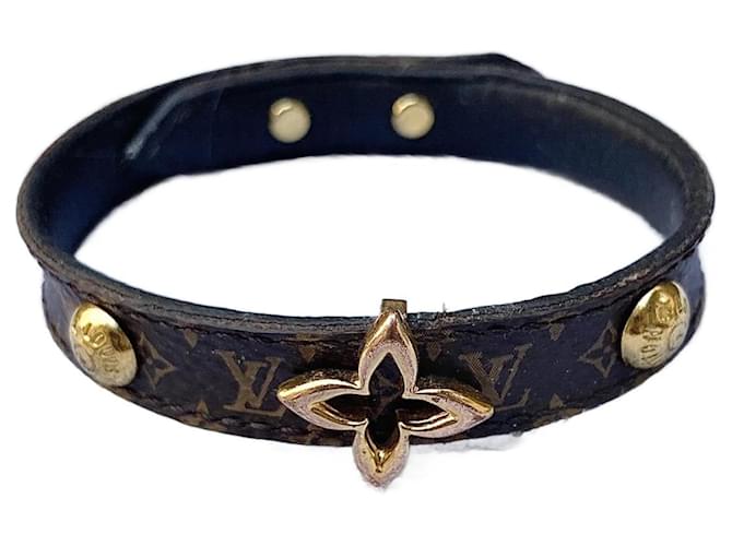 Louis Vuitton Blooming Bracelet Monogram Brown in Coated