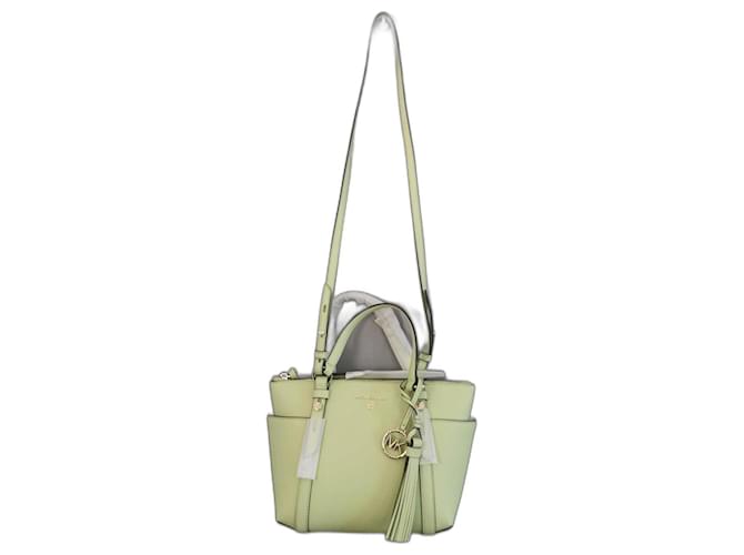 Michael Kors Handbags Green Light green Leather  ref.799555