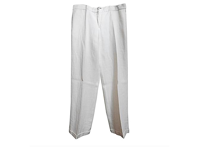 Kenzo calça, leggings Branco Linho  ref.799651