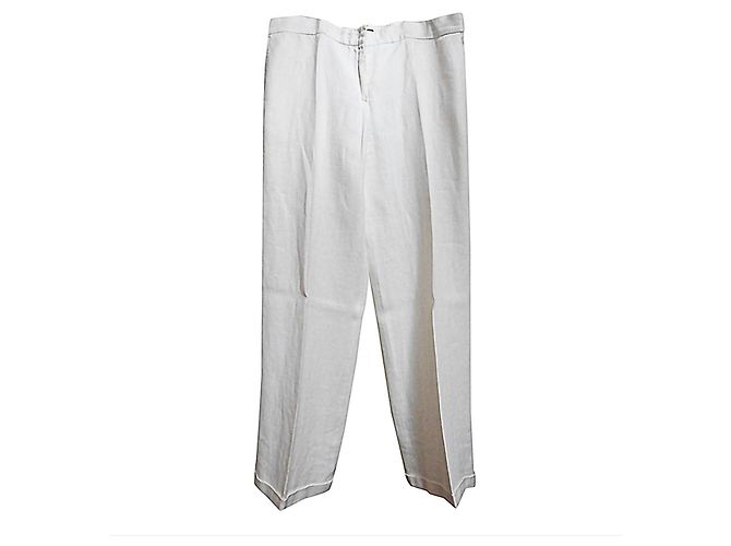 Kenzo Leinenhose Weiß