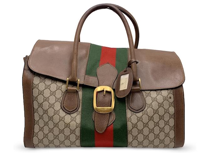 Vintage Gucci Brown GG Monogram Bag