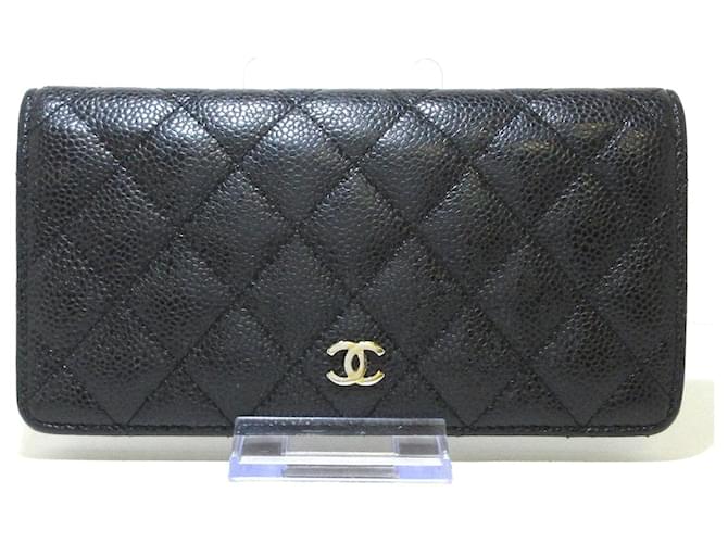 Chanel Matelassé Black Leather  ref.799883