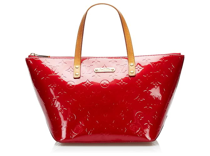 Louis Vuitton Red Vernis Bellevue PM Leather Patent leather  ref.800010