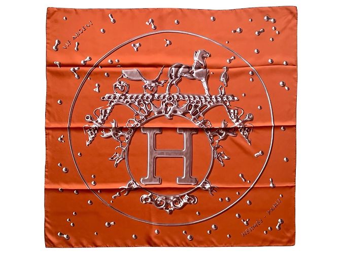Hermès Vif Argent Square de Dimitri Rybaltchenko Laranja