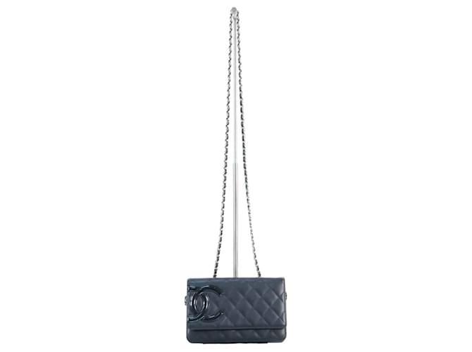 Chanel Cambon Wallet on Chain Bag Black Leather  ref.800597