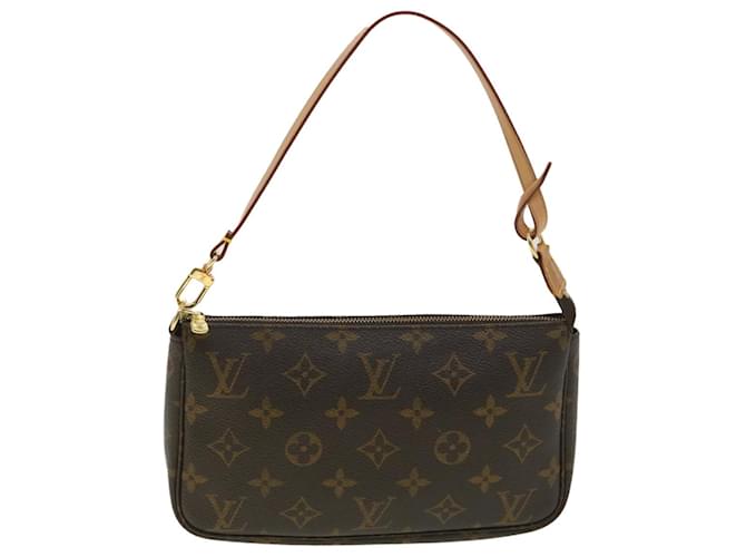 Louis Vuitton Pochette accessoires Shoulder Bag Brown Cloth ref.800708 -  Joli Closet