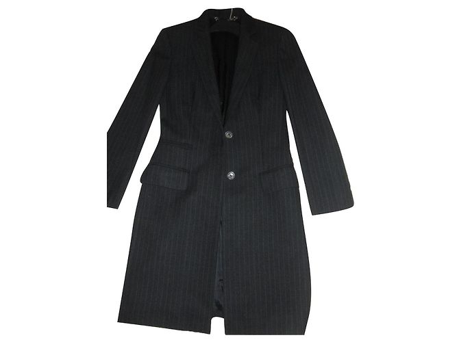 Gabardina Gucci de lana gris oscuro Gris antracita