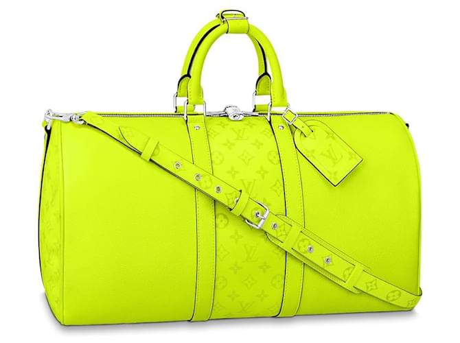 Louis Vuitton LV Keepall Taigarama yellow new ref.800916 - Joli Closet