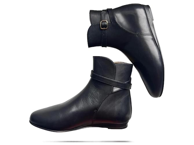 Jerome Dreyfuss Ankle Boots Black Leather  ref.800976