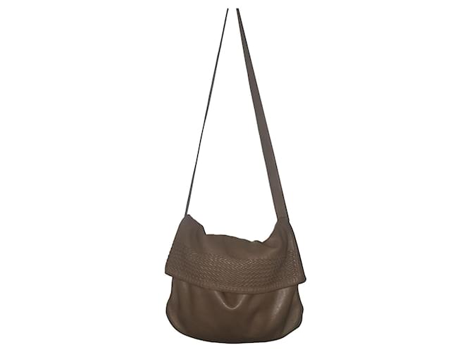 Hermès Handbags Grey Leather  ref.801643