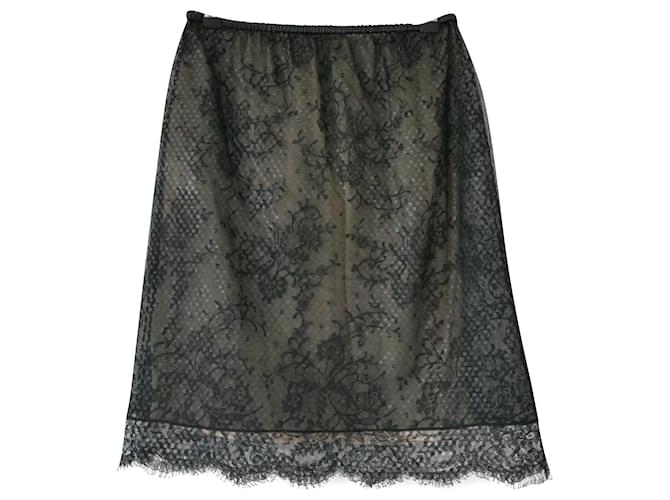 Gucci x Tom Ford Spring 1999 Lace skirt Black  ref.801665