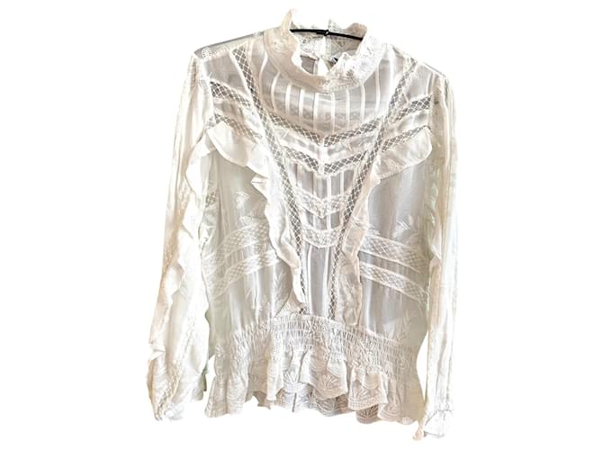 Iro blusa Fora de branco Viscose  ref.801746