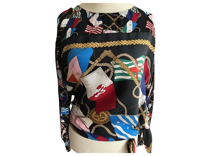 Sandro Multicolored silk blouse Multiple colors