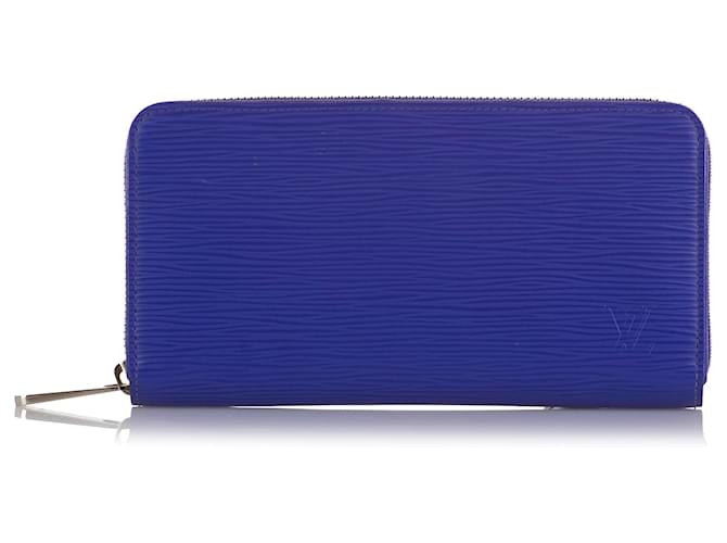 Louis Vuitton Zippy Blue Epi Leather Wallet