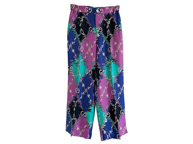 Gucci Pants, leggings Multiple colors Silk  ref.801845