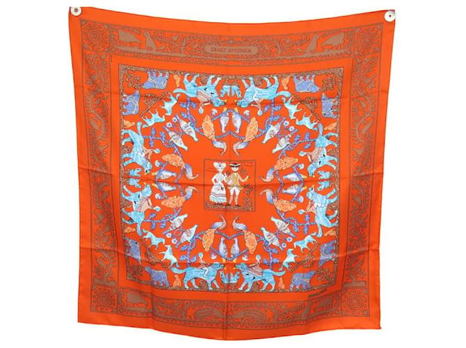 Hermes Orange Scarf - always perfect