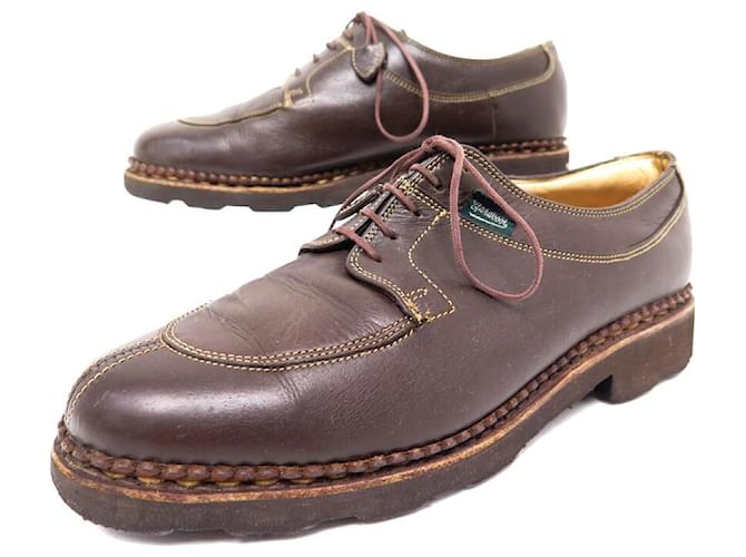 AVIGNON GRIFF PARABOOT SHOES 4F 38 HALF HUNTING DERBY IN BROWN LEATHER  ref.802012