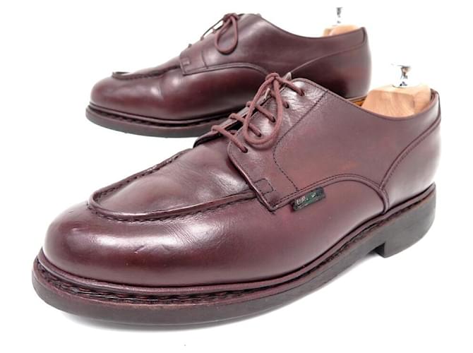 CHAUSSURES PARABOOT CHAMBORD 9.5F 43.5 DERBY EN CUIR MARRON LEATHER SHOES  ref.802014