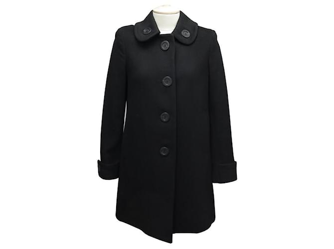 Burberry coat 38 M IN BLACK WOOL & CASHMERE BLACK WOOL & CASHMERE COAT  ref.802022