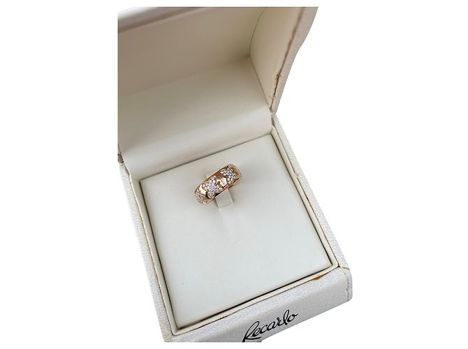 Autre Marque Anillo de banda de oro rosa Recarlo