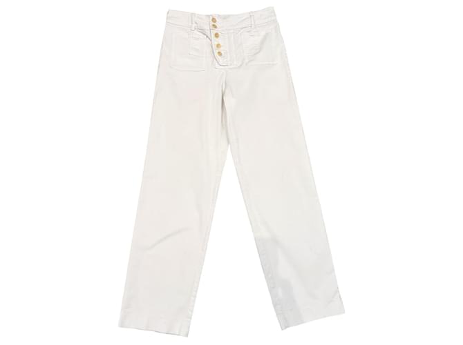 See by Chloé Jeans White Cotton  ref.802389