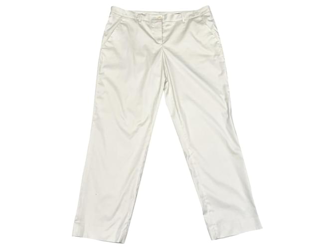 Hugo Boss calça, leggings Fora de branco Algodão  ref.802491