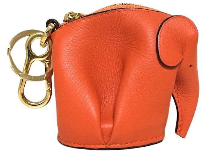 Loewe Elephant Orange Leather  ref.802554