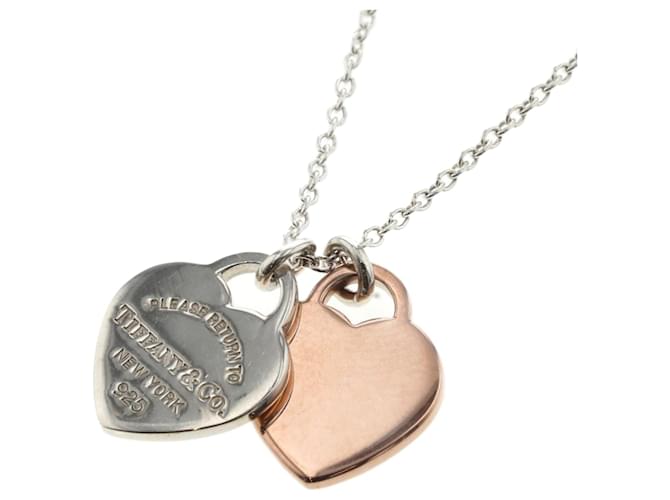 TIFFANY & CO.] Tiffany Double Heart Tag Retton Silver 925 Ladies Neck –  KYOTO NISHIKINO
