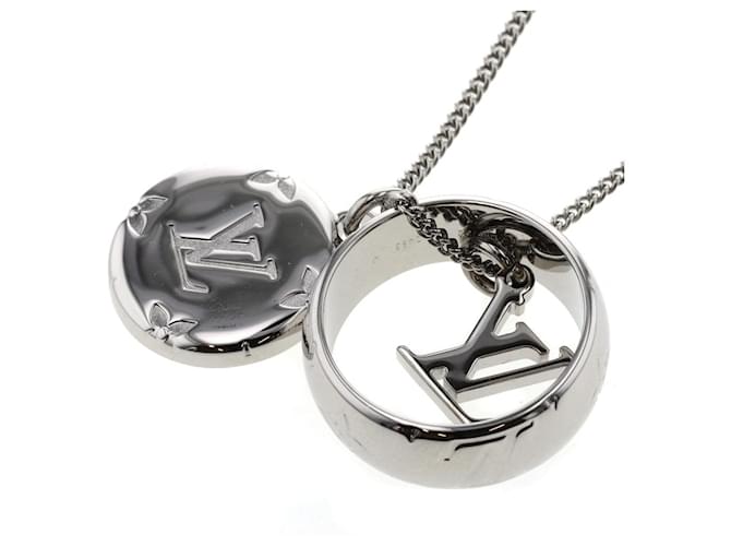 Louis Vuitton Monogram Charms Pendant Necklace M62485 Silvery Metallic  Metal ref.361475 - Joli Closet