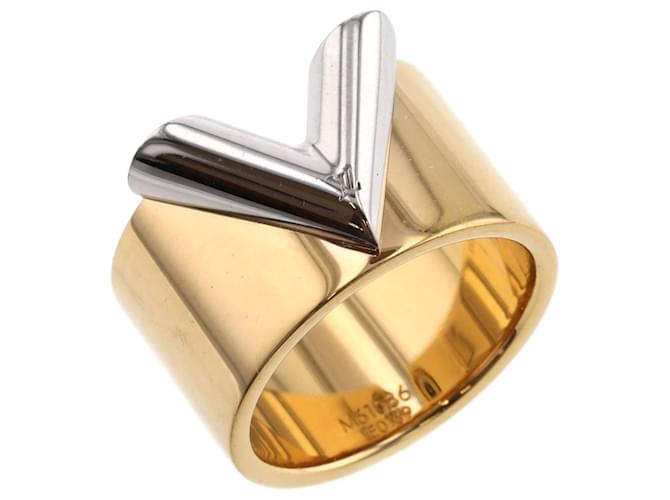Louis Vuitton Essential V Band Ring M61086 Golden Metal ref.802908 - Joli  Closet