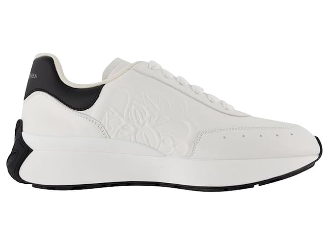 Oversized Sneakers - Alexander Mcqueen - White/Black - Leather  ref.803008
