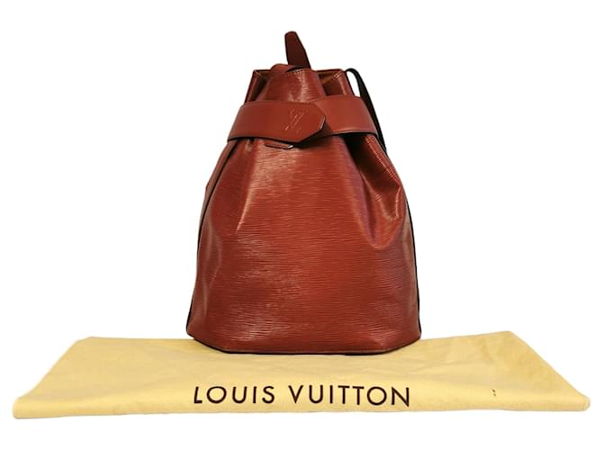 Louis Vuitton Depaule GM Brown Epi Marrom Couro  ref.803016