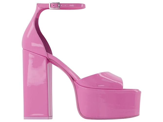 Tatiana Platform Sandals - Paris Texas - Flamingo - Leather Pink  ref.803574
