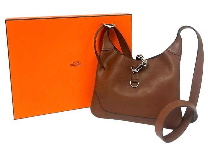 Hermès Trim Duo 24 Marrone Evercolor Pelle