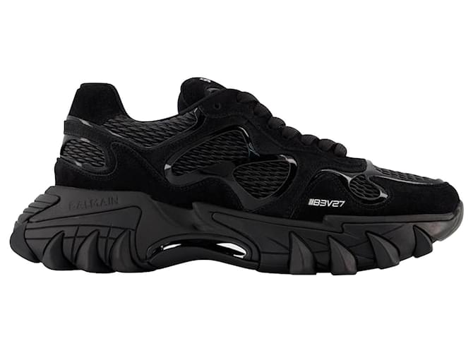 B-East Sneakers - Balmain - Multi - Suede Black  ref.803684