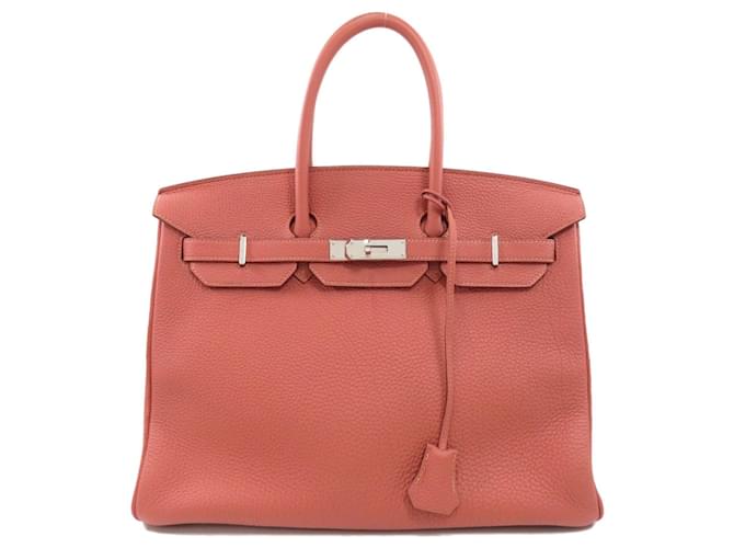 Hermès HERMES BIRKIN 35 Cuir Rose  ref.803829