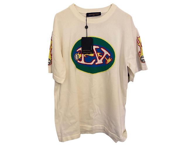 Louis Vuitton Maglietta Monogram Comics Intarsia Multicolore