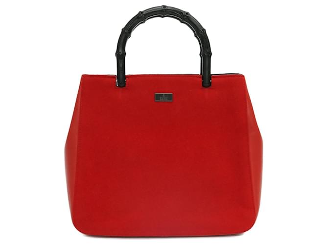 Gucci Bamboo Red Suede  ref.804185