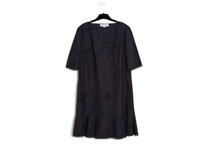 Stella Mc Cartney RENDA DE ALGODÃO MARINHO EM38 Azul marinho